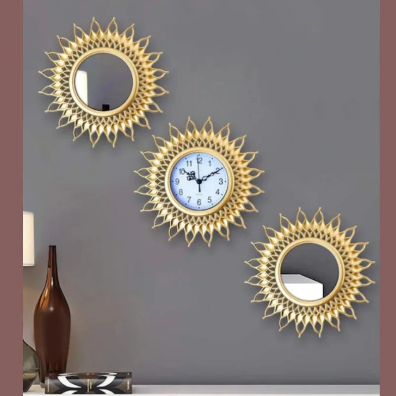 Eterna Flower Wall Clock – Modern Geometric Design (10")