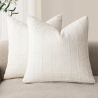 Arden Pillow Cover – Linen & Cotton Decorative Cushion Case (18×18”)