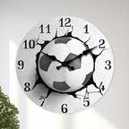 Kickoff Football Wall Clock – Modern Wooden Design
