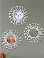 Eterna Flower Wall Clock – Modern Geometric Design (10")