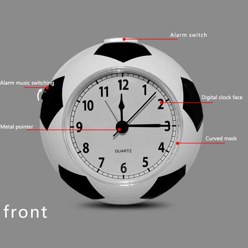 Striker Football Alarm Clock – Classic Quartz Analog Design