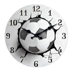 Kickoff Football Wall Clock – Modern Wooden Design
