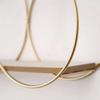 Modern Nordic Wall Shelf – Iron & Wood