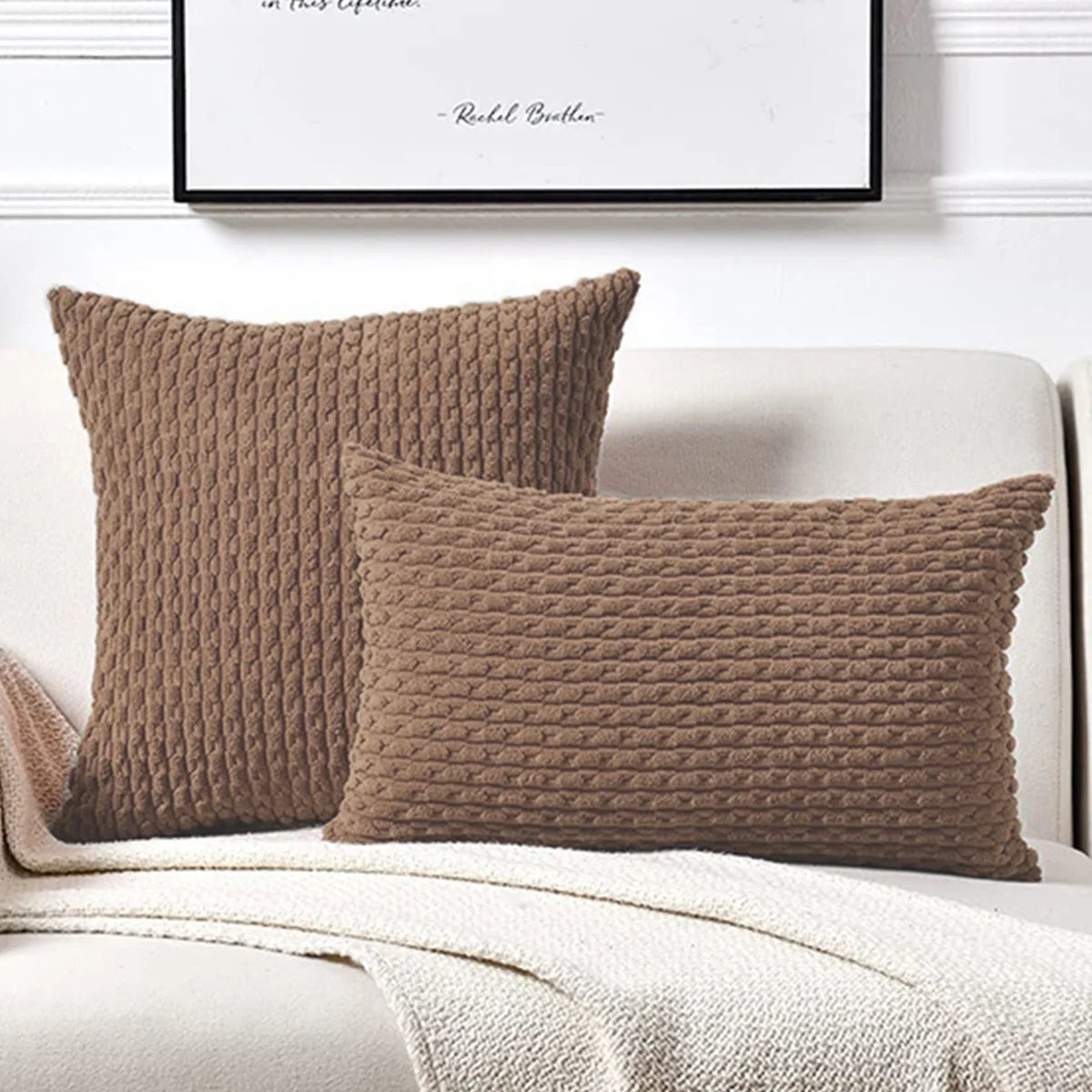 Serena Cushion – Premium Woven Pillow Cover (45×45 cm)