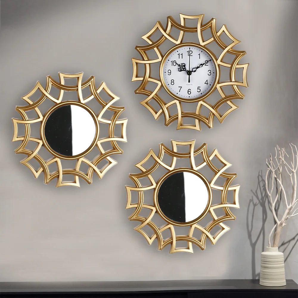Eterna Flower Wall Clock – Modern Geometric Design (10")