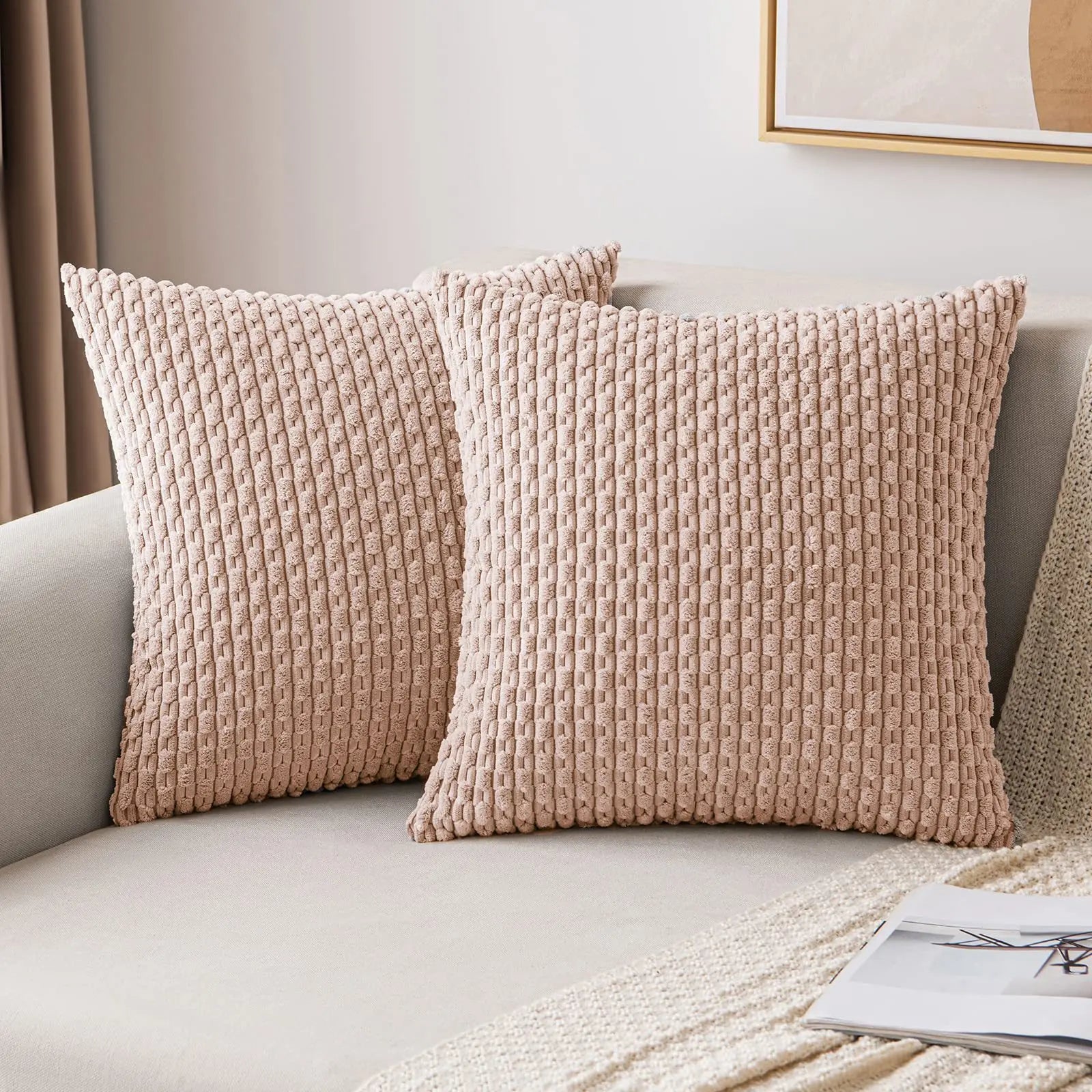 Serena Cushion – Premium Woven Pillow Cover (45×45 cm)