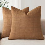 Arden Pillow Cover – Linen & Cotton Decorative Cushion Case (18×18”)