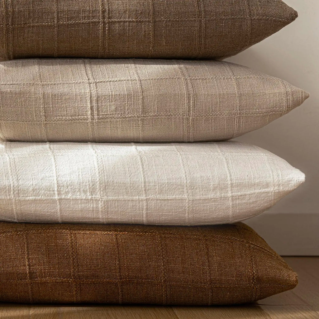 Arden Pillow Cover – Linen & Cotton Decorative Cushion Case (18×18”)